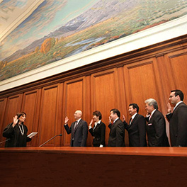 Swearing in with CJ Cantil